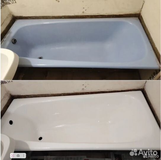 Реставрация ванн. Цена с материалом и работой