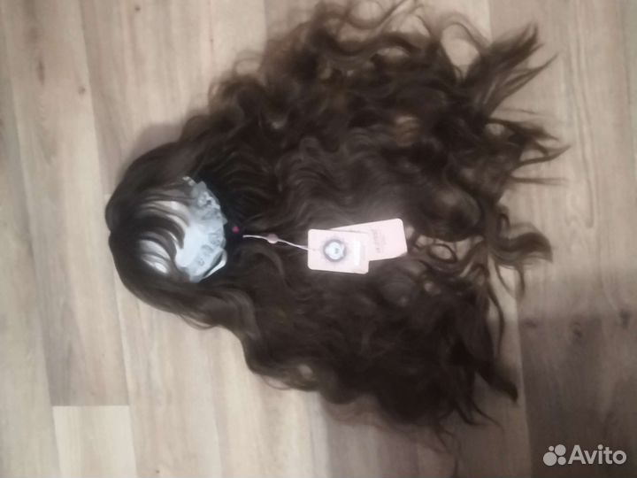 Парик из натуральных волос с имитацией кожи головы