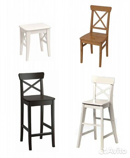 Ингольф / Ингольт новые стулья и табуреты Икеа