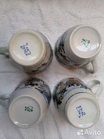 Чашки Киевский завод СССР Колядки