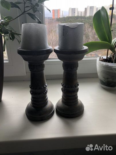 Подсвечники. Дерево