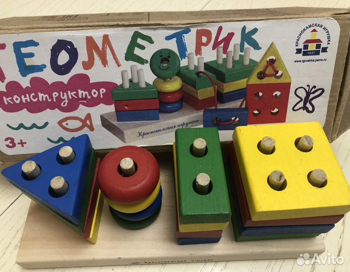 Конструктор из дерева Геометрик