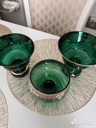 Ваза богемия стекло