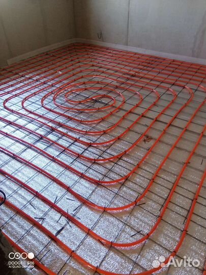 Теплый пол, водяной, электро, системы отопления