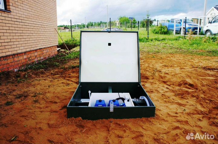 Септик из бетонных колец / сливная яма/канализация