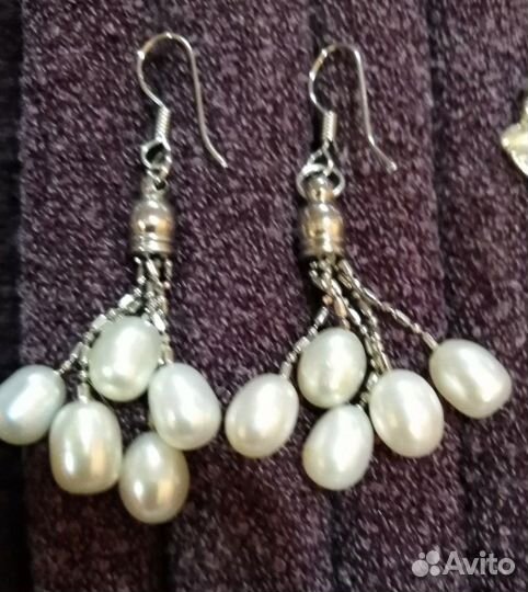 Серьги серебро