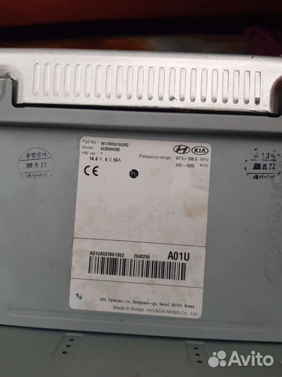 Штатная магнитола на hyundai solaris 2