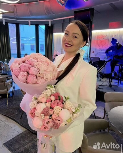 Пионы Букеты Доставка 24/7 Цветы Корзины