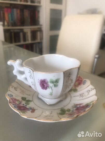 Чашка с блюдцем для кофе