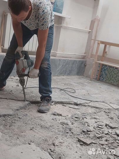 Демонтажные работы с вывозом мусора