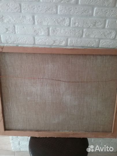 Старинная картина холст маслом