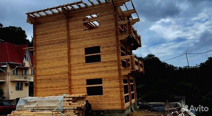 Строим дома из профилированного бруса производител