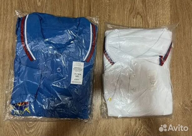 Футболки поло военная форма синяя,белая