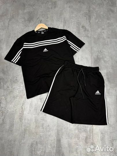 Спортивный костюм Adidas шорты с футболкой