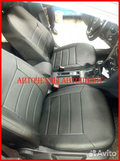 Чехлы Автопилот Volkswagen Golf 7 из экокожи чёрны