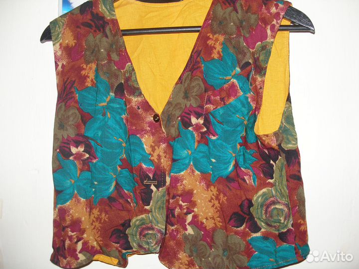 Жилетка хиппи цветная этно женская детская