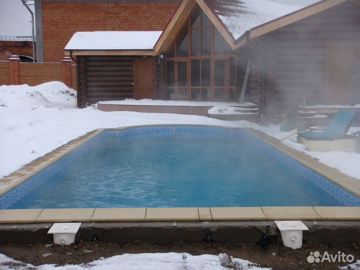 Подогрев площадки под бассеин и джакузи на улице