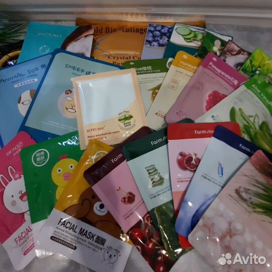 Тканевые, альгинатные, коллагеновые маски для лица