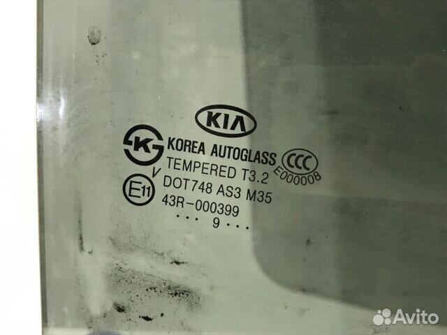 Стекло двери зад прав KIA sorento 2 2.4 ат