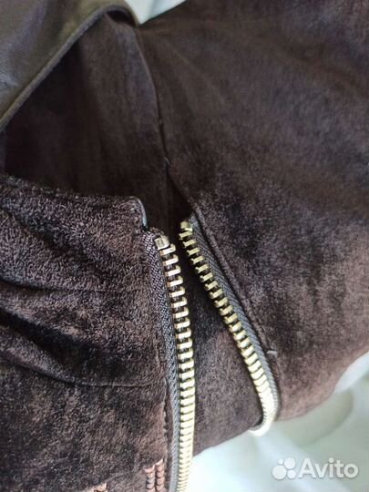Кожаный плащ-пальто 44-46 р