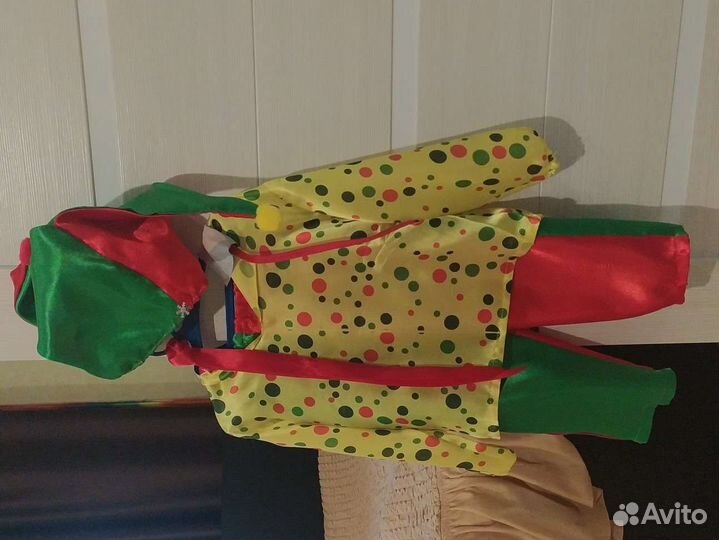 Карнавальный костюм петрушка скоморох