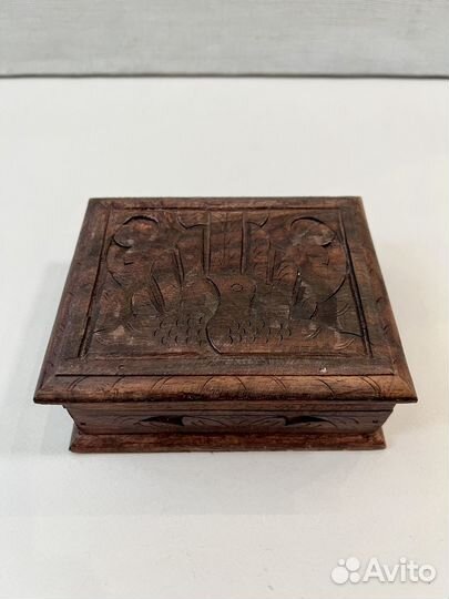 Оригинальный сундучок шкатулка тиковое дерево