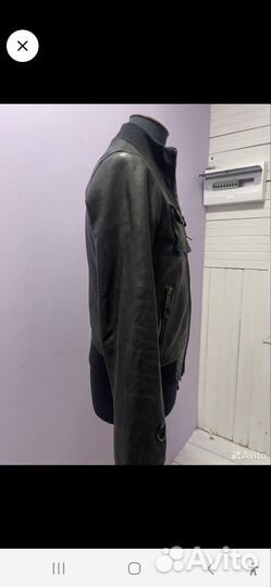 Куртка кожаная dsquared оригинал муж 48