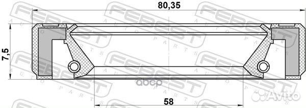 Сальник привода 95GBY60800808L Febest
