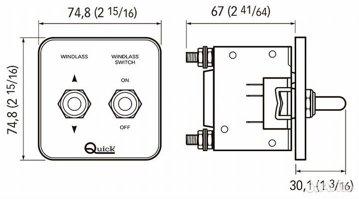 Пульт управления якорной лебедкой с автоматическим