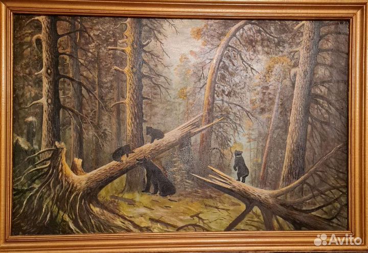 Картина маслом на холсте в раме