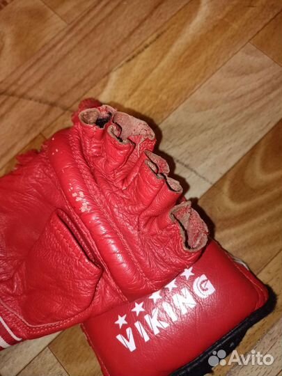 Перчатки детские для каратэ (кожа)