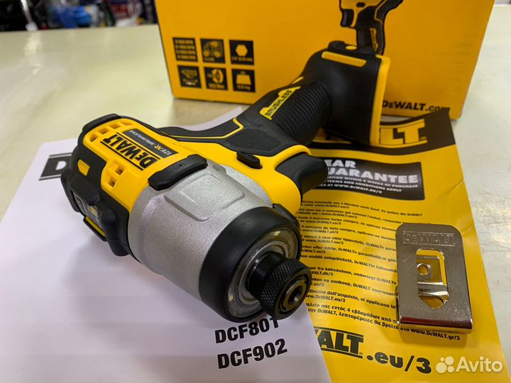Компактный бесщеточный импакт dewalt DCF801N (12в)