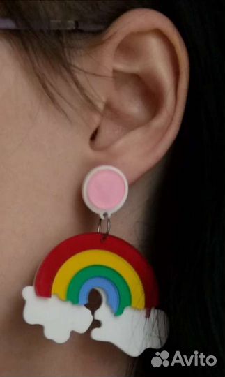 Серёжки Радуга