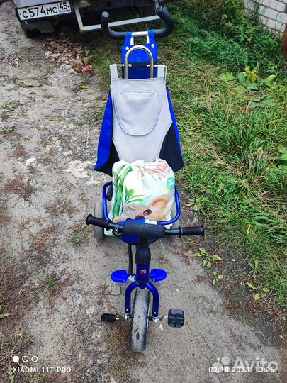 Детский трехколесный велосипед бу