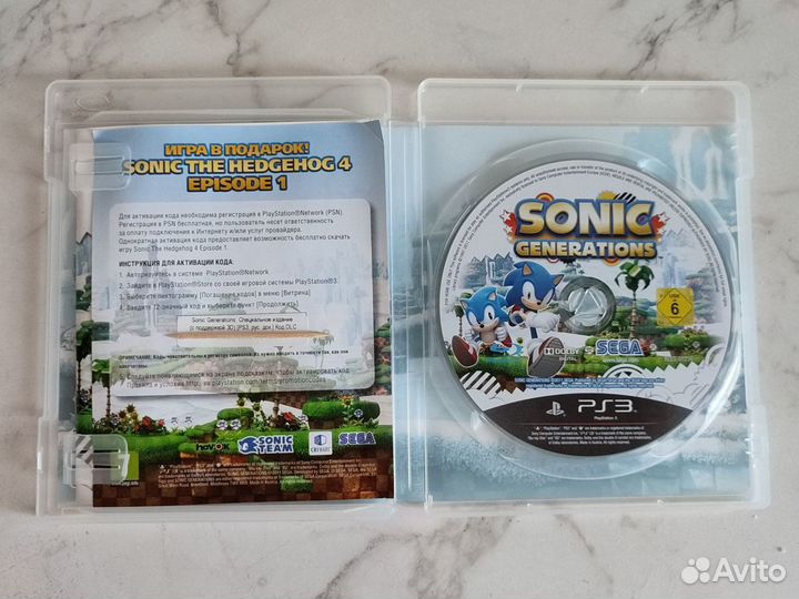 Игра Sonic Generations Лицензия Xbox 360