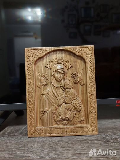 Икона 3D из дерева