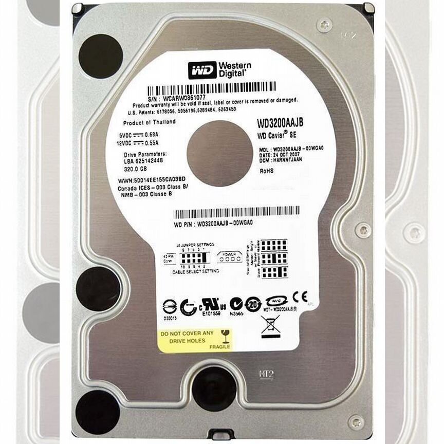 [WD3200AAKS] Жесткий Диск Western Digital Wd3200aajb 320gb Ide Wd3200aaks