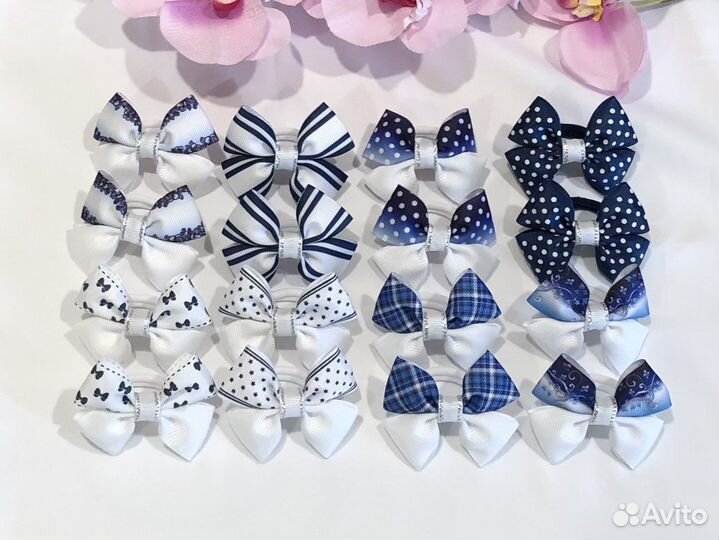 Школьные бантики ручной работы