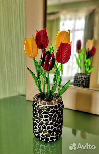 Цветы из стекла. Фьюзинг