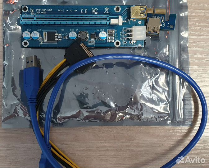 Chipal Райзер карта pci-e с 1x to 16