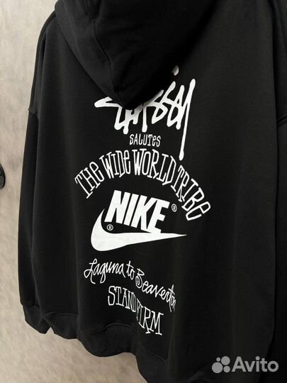 Худи Nike Stussy свободный классический унисекс