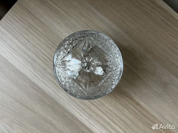 Сахарница хрустальная конфетница