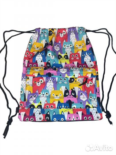 Мешок школьный для сменной обуви