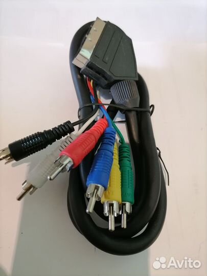 Кабель scart-6rca 1,2m