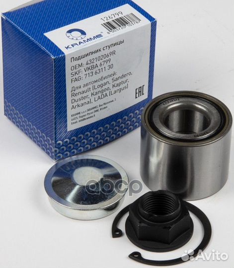 Подшипник ступицы Renault Duster 4x2 Logan с 2014