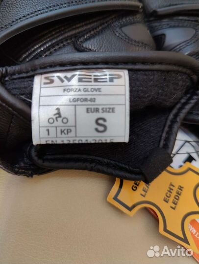 Мотоперчатки кожаные Sweep Forza