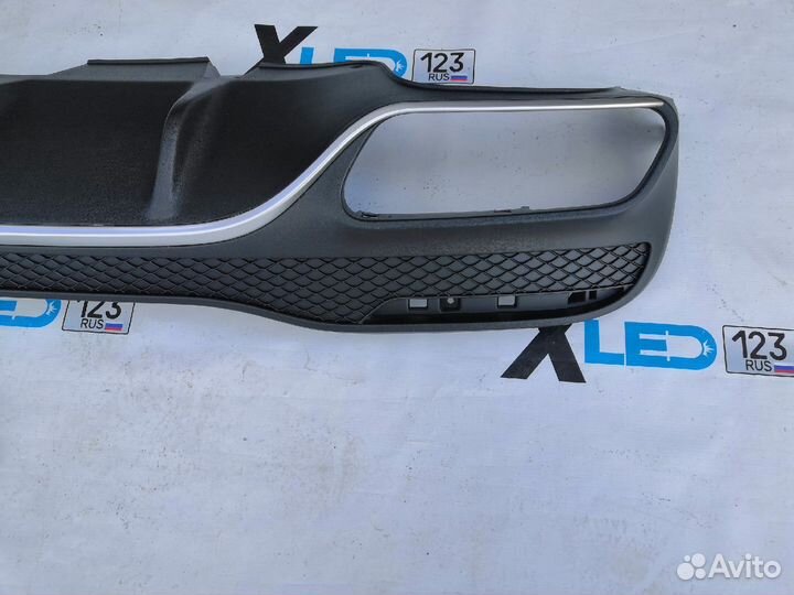 Диффузор бампера + насадки Mercedes W166 GLE63