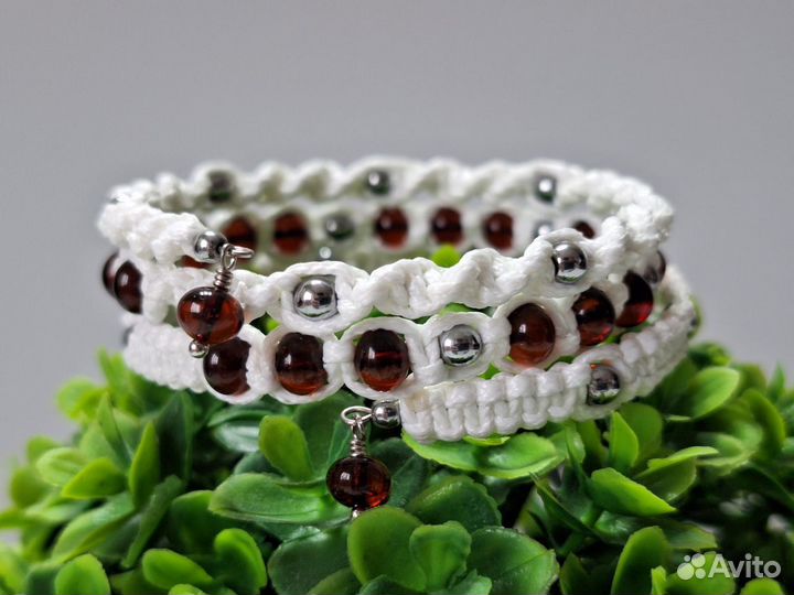 Браслет из натурального янтаря