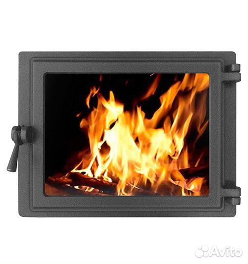 Дверь для Камина этна каминная Панорама (Правая) э