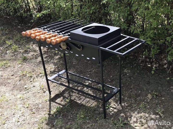 Мангал разборный 2 в 1 плoв/шашлык